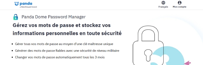 Panda Dome Password Manager pour protéger les mots de passe